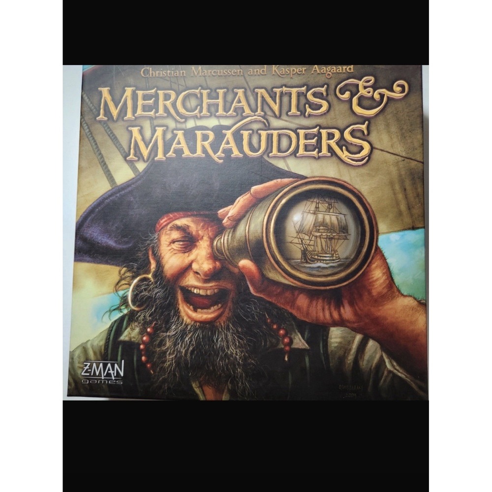 Merchants & Marauders Z-Man Games 2010 First Edition Complete Pirate Board Game